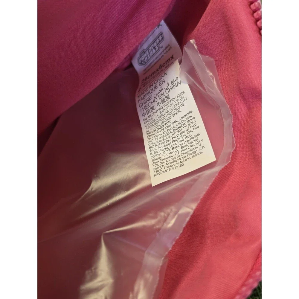 MINISO Powerpuff Girls Blossom Cosmetic Pink Bag Make-up Zip Up NWT 10